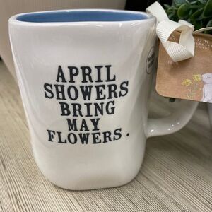 New Rae Dunn April Showers Bring May Flowers Mug